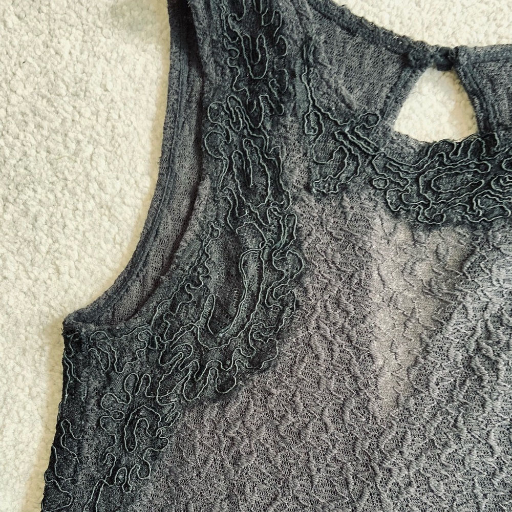 Free People Black Sheer A-Line Dress - Picture 5 of 11